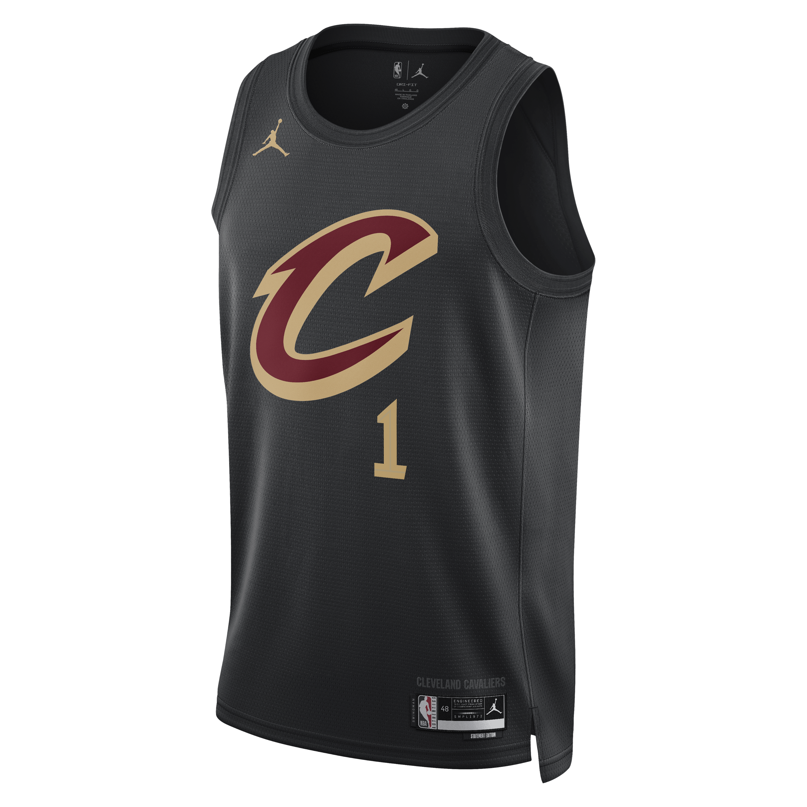 Cleveland Cavaliers Jordan Brand Statement Edition Swingman Jersey - Black - James Harden - Unisex