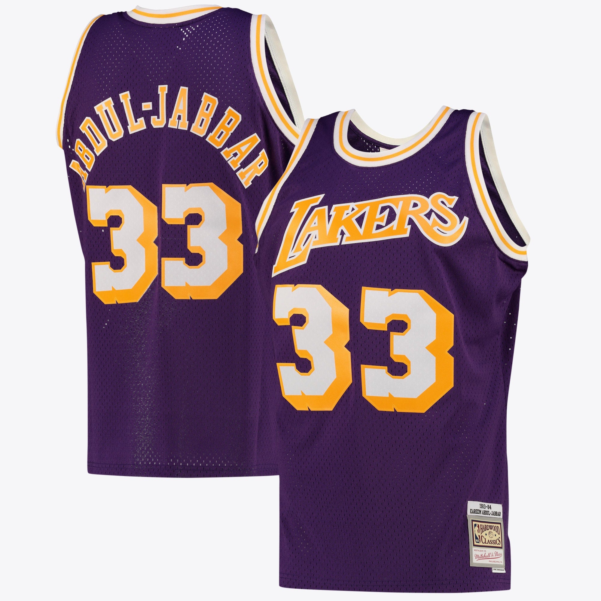 Los Angeles Lakers Mitchell & Ness Kareem Abdul-Jabbar Alternate Swingman Jersey - Purple - Men's