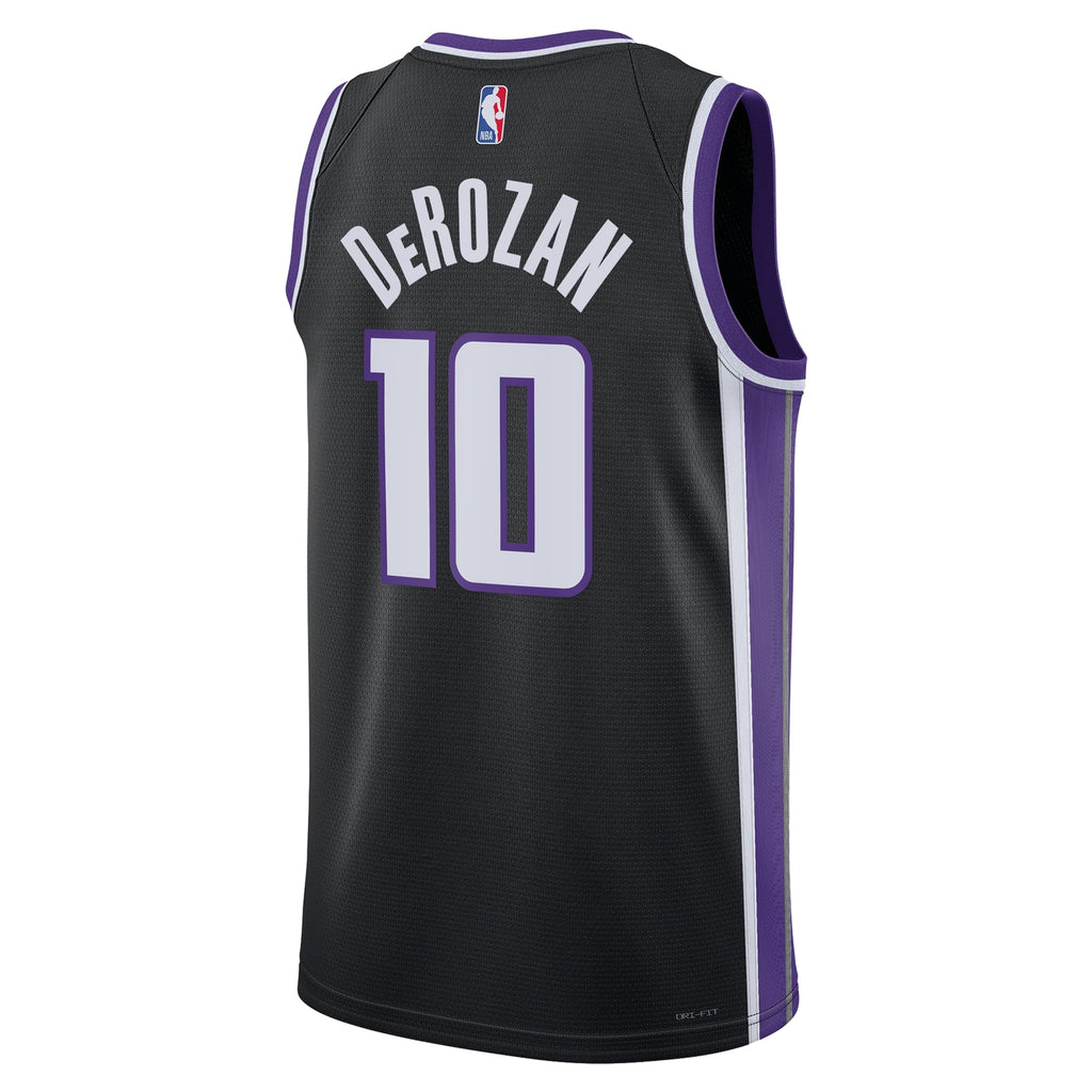 Sacramento Kings Nike Icon Edition Swingman Jersey - Black - DeMar DeRozan - Unisex