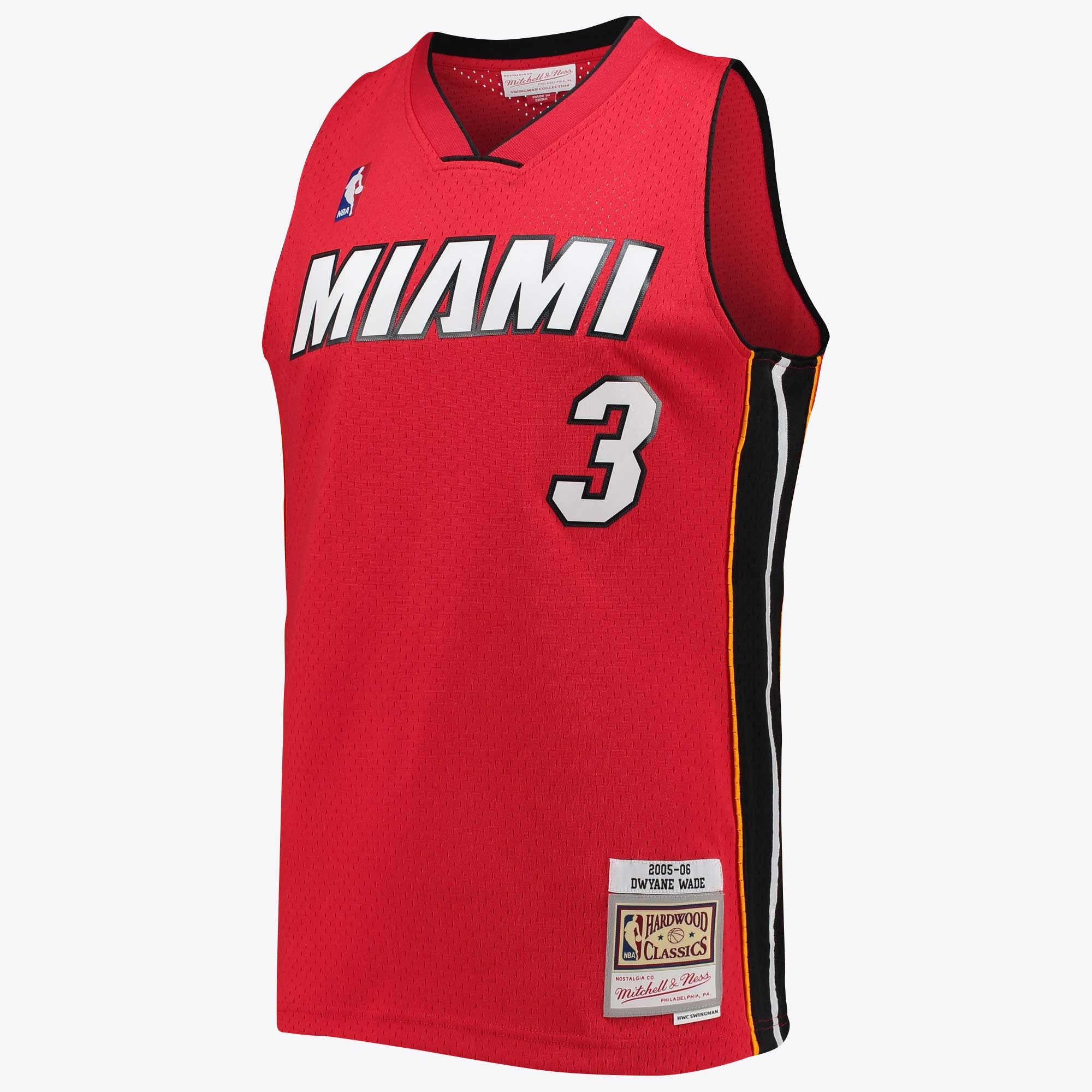 Miami Heat Mitchell & Ness NBA Dwyane Wade Alternate 2005 Hardwood Classics Swingman Jersey