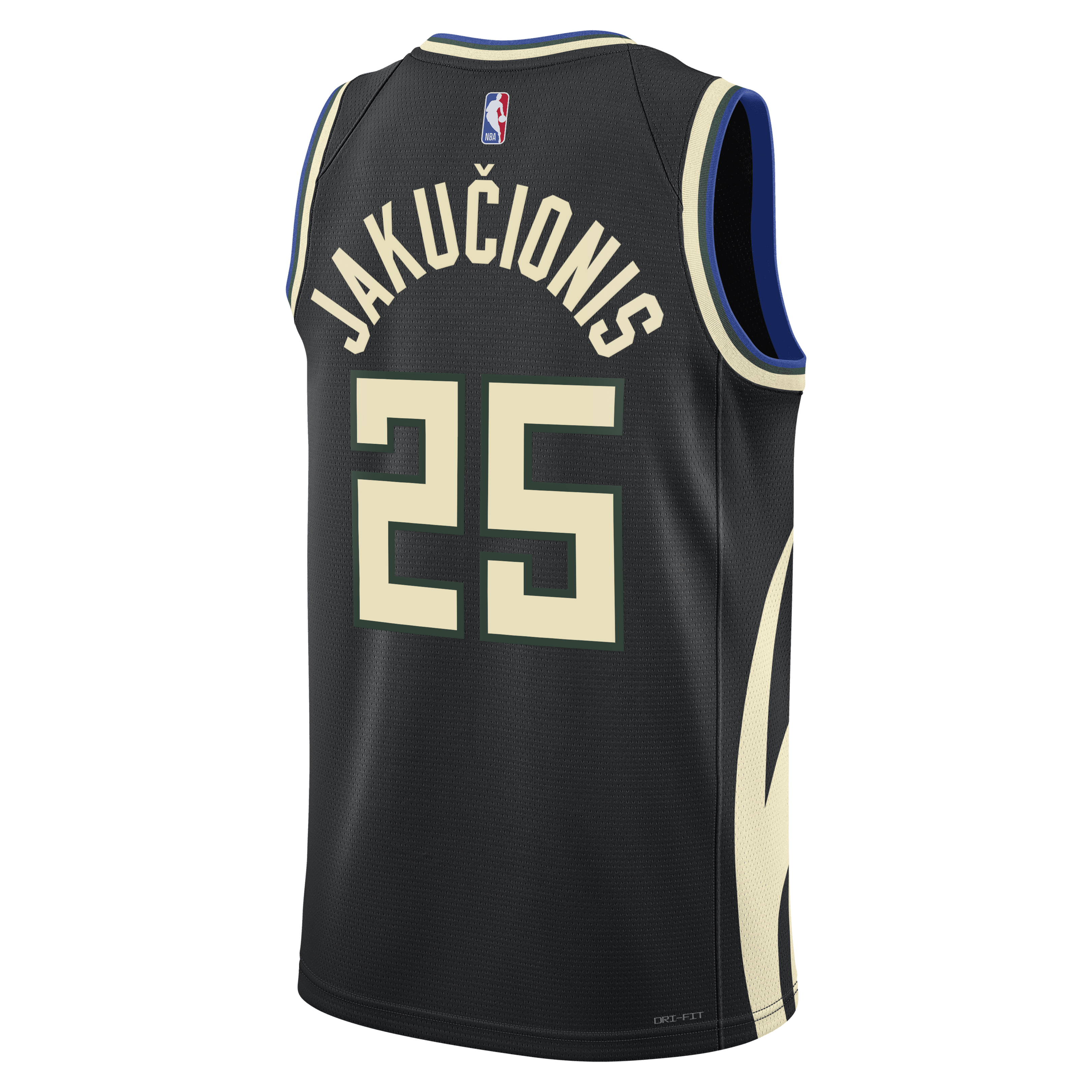 Milwaukee Bucks Jordan Brand Statement Edition Swingman Jersey - Hunter Green - Kasparas Jakučionis - Unisex