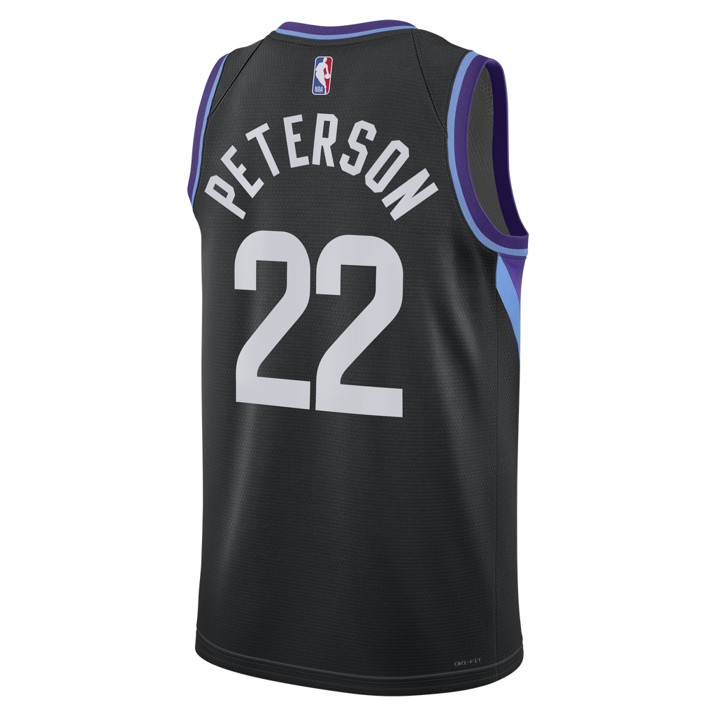 Utah Jazz Jordan Brand Statement Edition Swingman Jersey - Black - Darryn Peterson - Men's