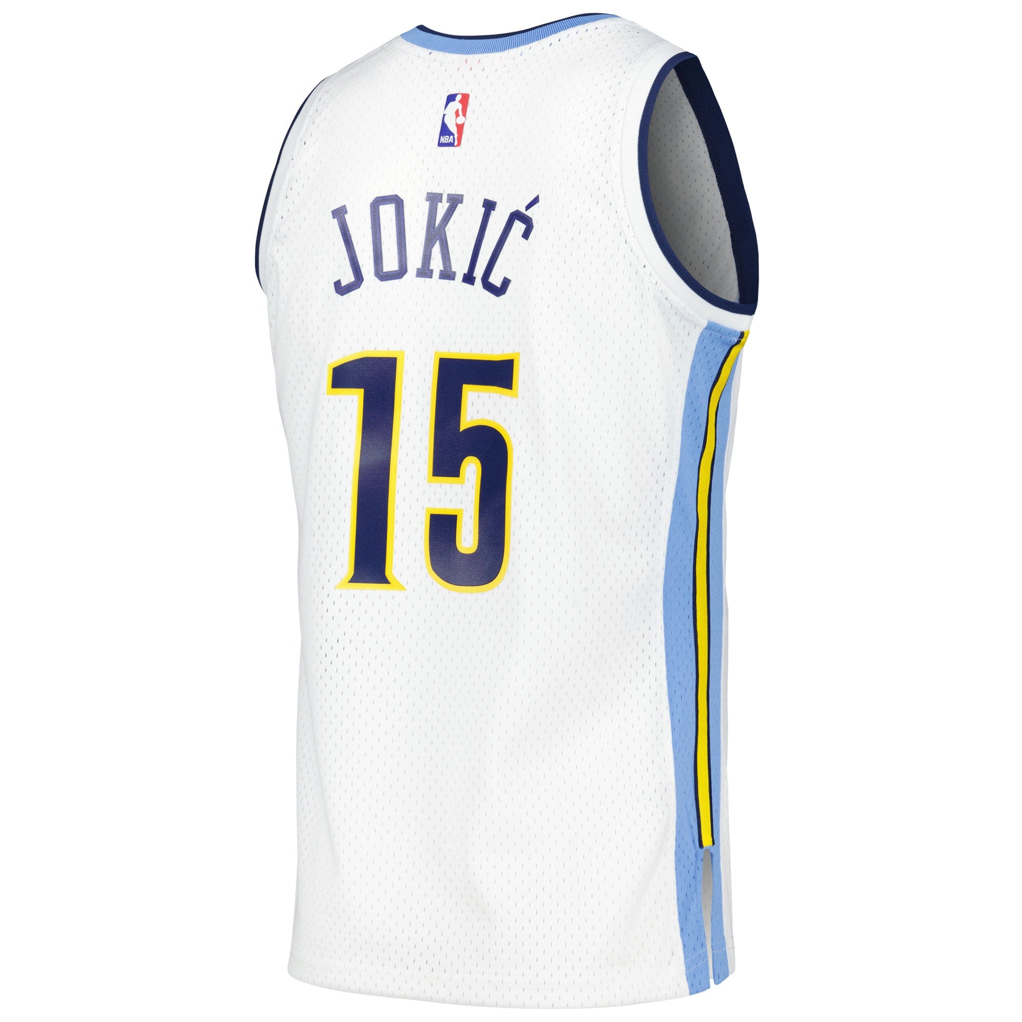 Denver Nuggets Mitchell & Ness Nikola Jokic 2016/17 Throwback Swingman Jersey - White - Men's