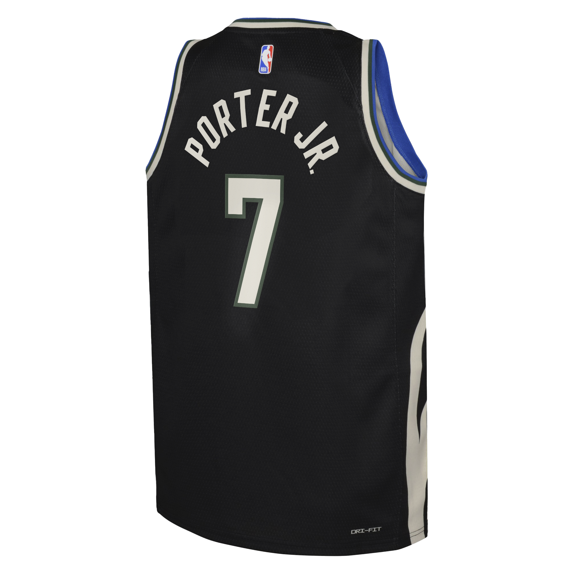 Milwaukee Bucks Jordan Brand Statement Edition Swingman Jersey - Hunter Green - Kevin Porter Jr. - Youth