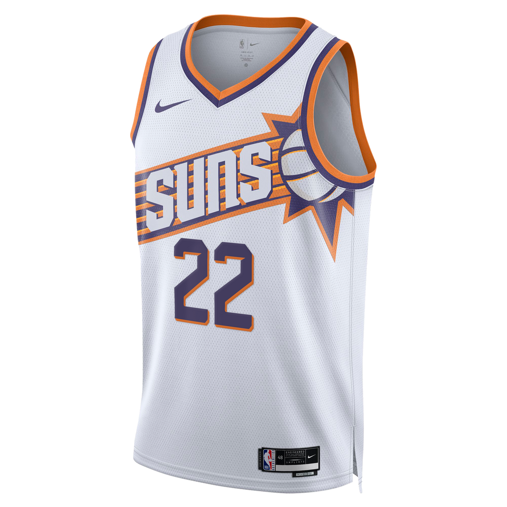 Phoenix Suns Nike Association Edition Swingman Jersey - White - Miles Bridges - Unisex
