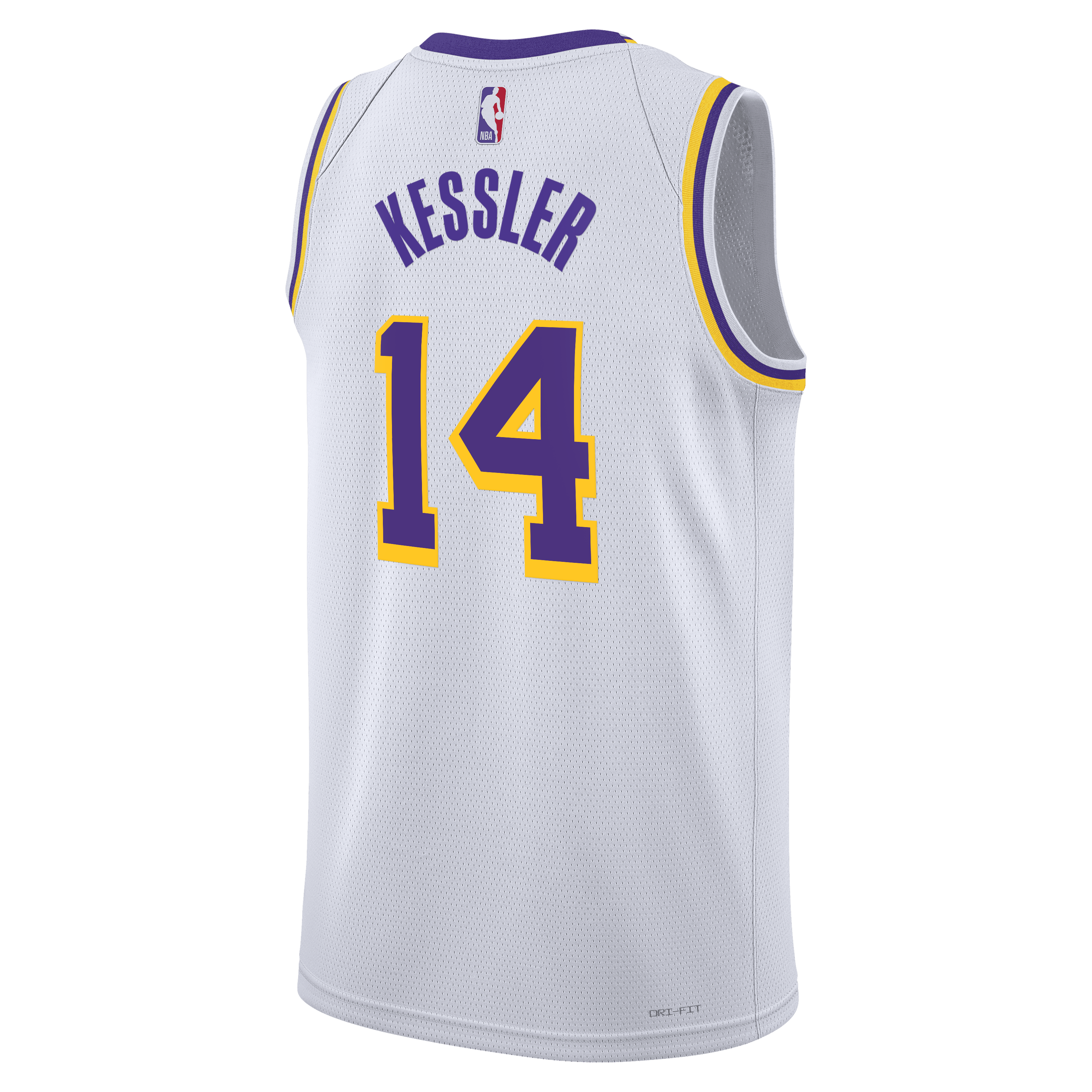 Los Angeles Lakers Nike Association Edition Swingman Jersey - White - Walker Kessler - Unisex