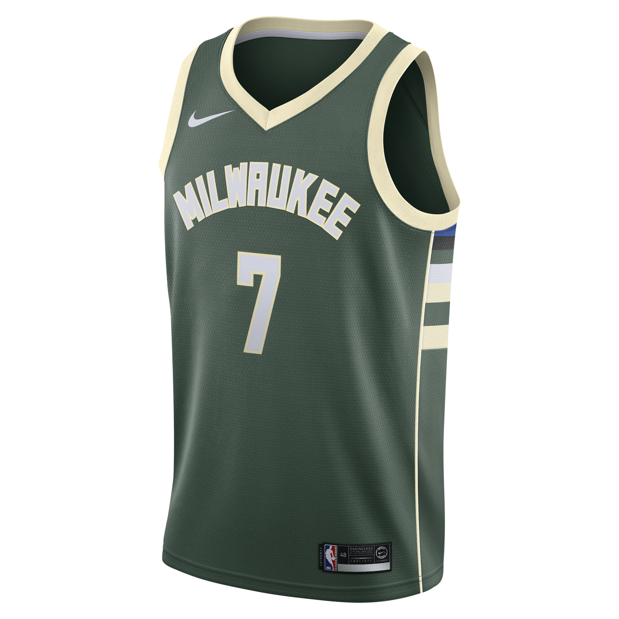 Milwaukee Bucks Nike Icon Edition Swingman Jersey - Hunter Green - Kevin Porter Jr. - Youth