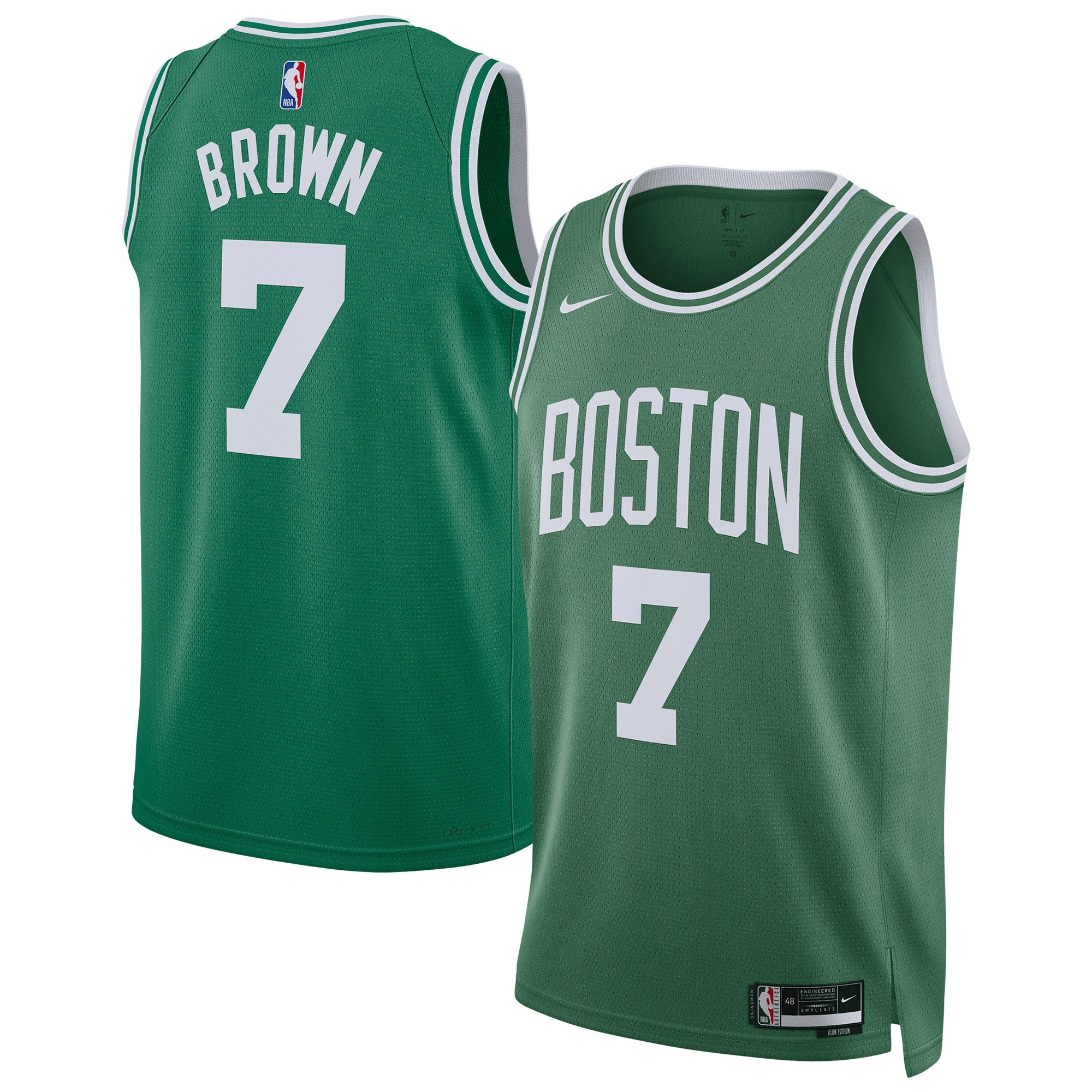 Boston Celtics Nike Replica Icon Swingman Jersey - Jaylen Brown - Unisex