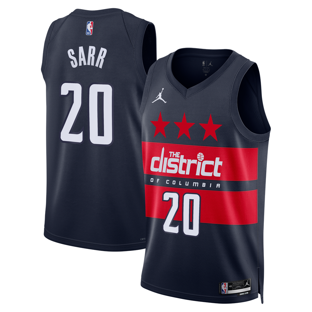 Washington Wizards Jordan Brand Statement Edition Swingman Jersey - Navy - Alex Sarr - Men's