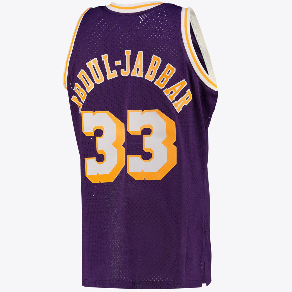 Los Angeles Lakers Mitchell & Ness Kareem Abdul-Jabbar Alternate Swingman Jersey - Purple - Men's