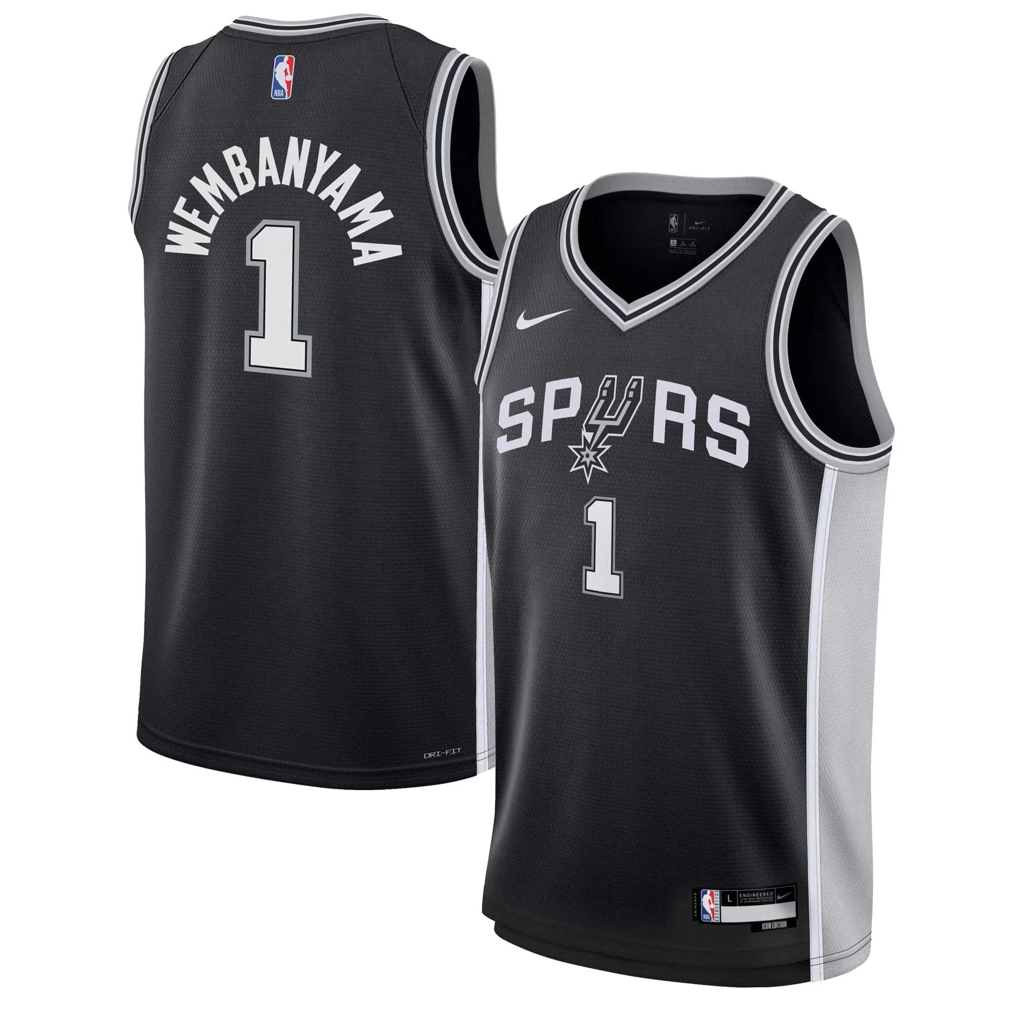 San Antonio Spurs Nike Icon Swingman Jersey - Victor Wembanyama - Youth