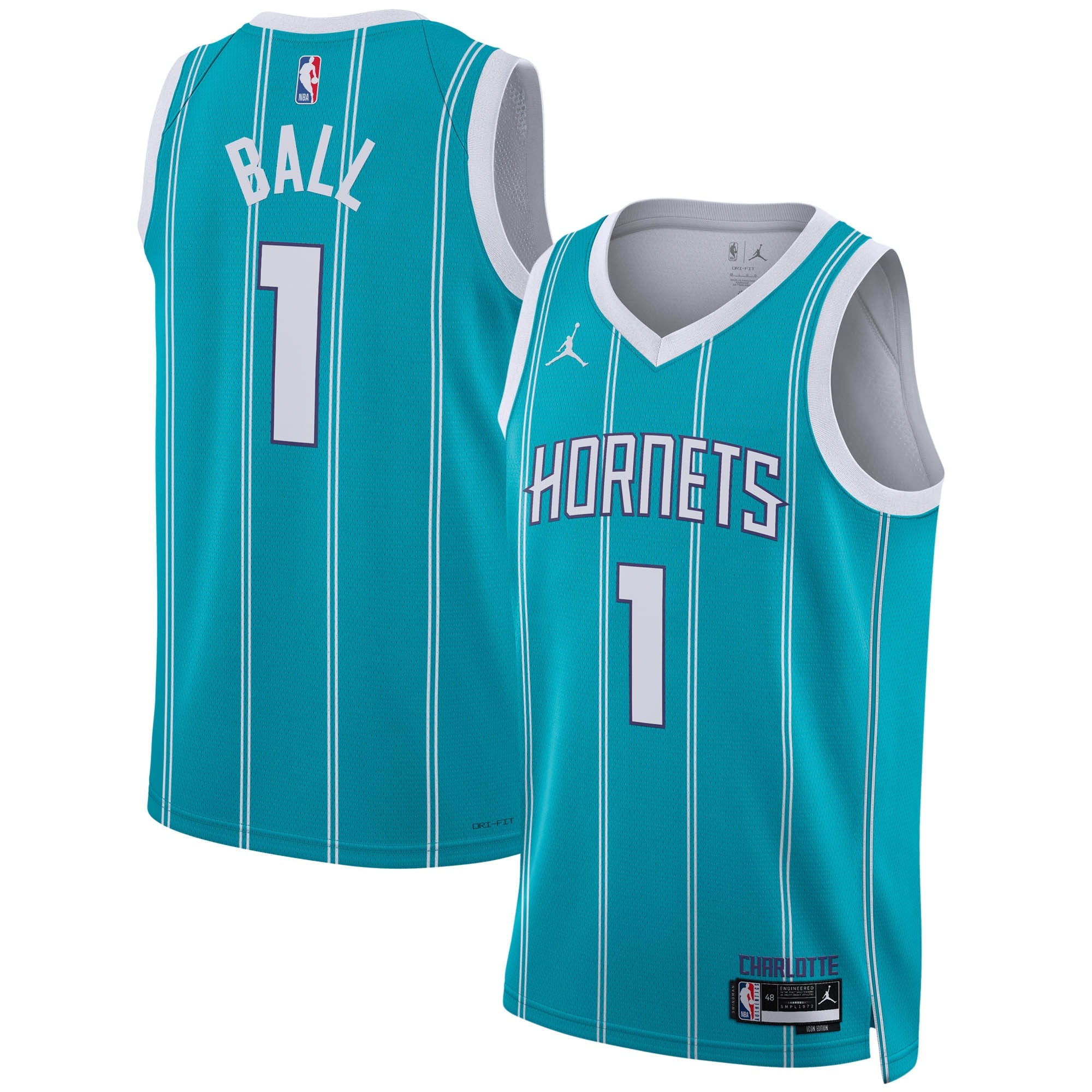 Charlotte Hornets Jordan Icon Swingman Jersey - Lamelo Ball - Men's