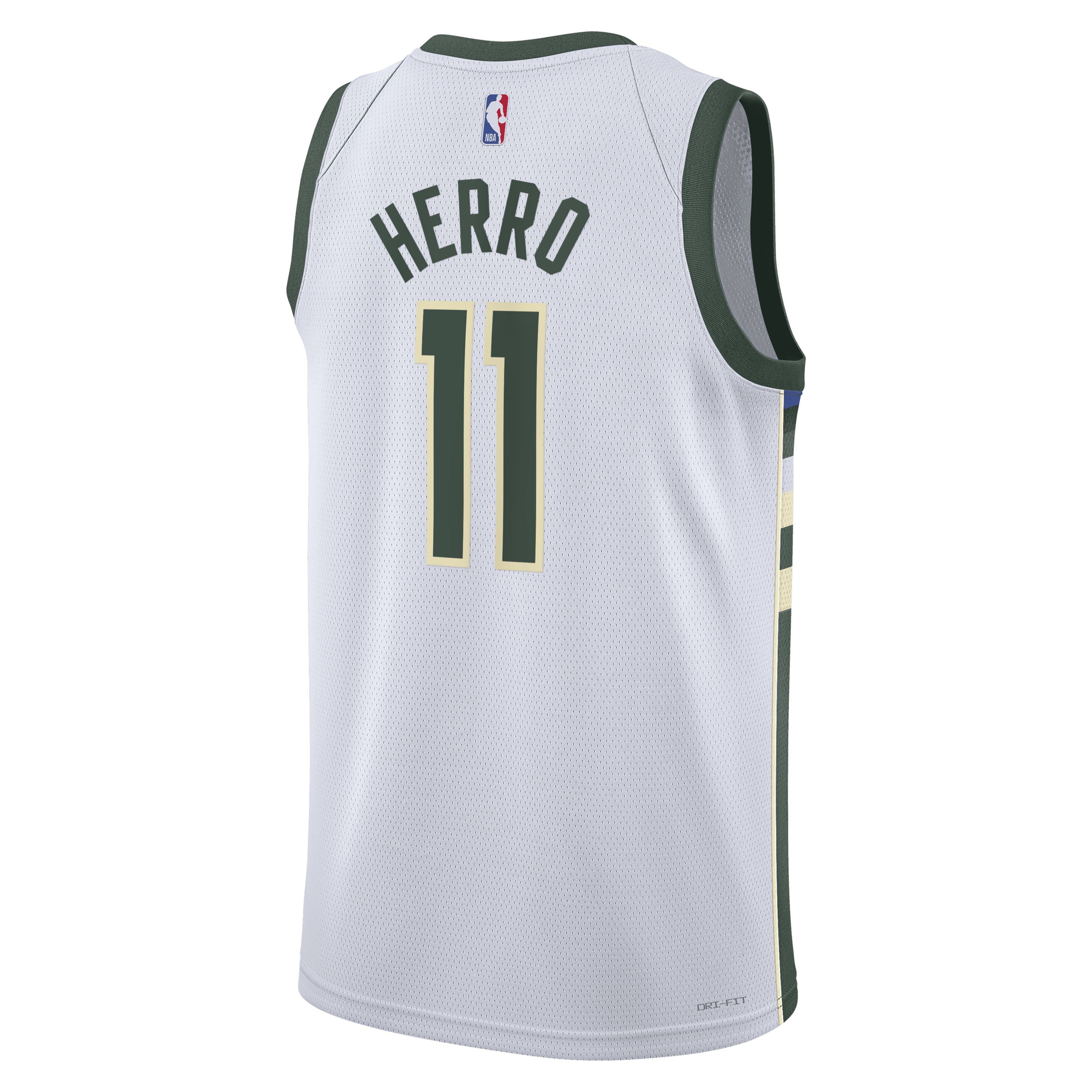 Milwaukee Bucks Association Edition Swingman Jersey - White - Tyler Herro - Unisex