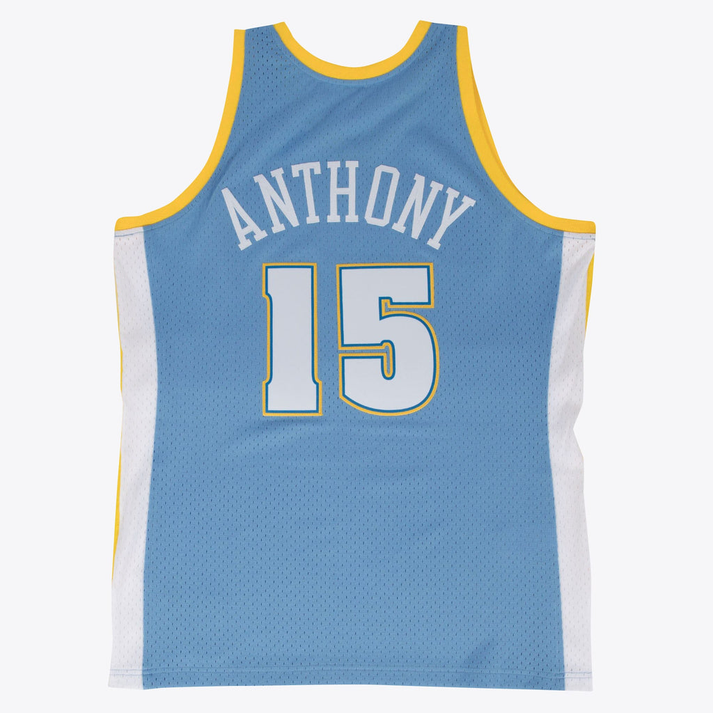 Denver Nuggets Mitchell & Ness Carmelo Anthony 2003-04 Hardwood Classics Road Swingman Jersey - Blue - Men's