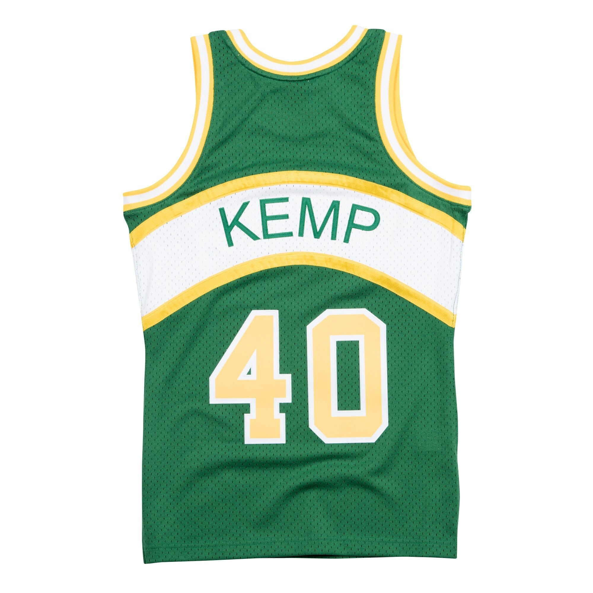 Seattle SuperSonics Mitchell & Ness Shawn Kemp Hardwood Classics Road Swingman Jersey - Men's