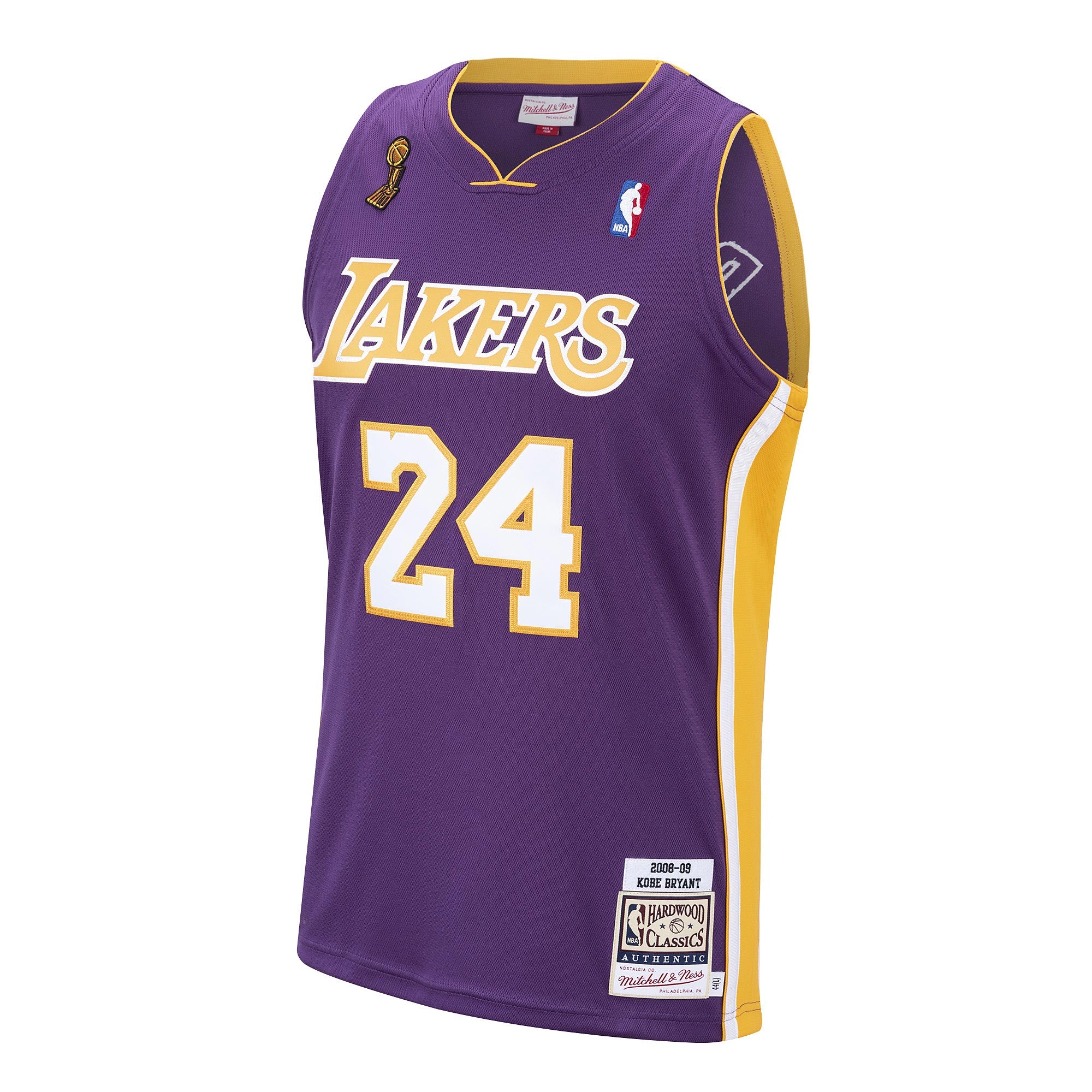 Los Angeles Lakers Mitchell & Ness Kobe Bryant 2008 Road Authentic Jersey - Purple - Men's