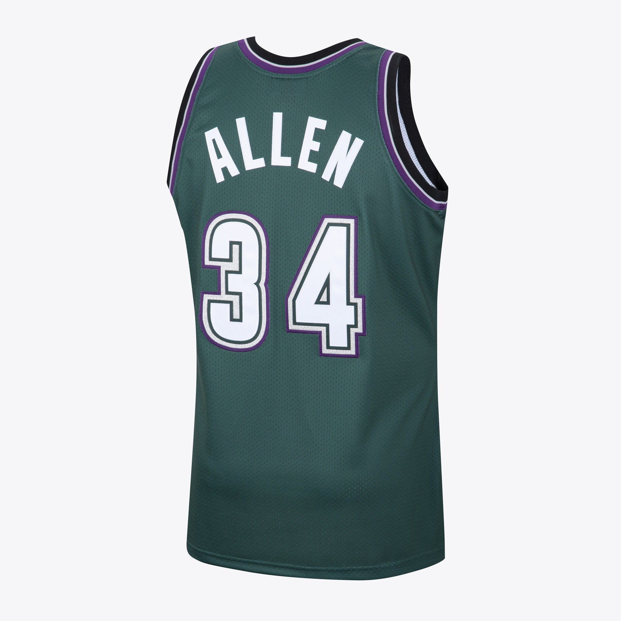 Milwaukee Bucks Mitchell & Ness Ray Allen 1996 Hardwood Classics Alternate Swingman Jersey - Dark Green - Men's