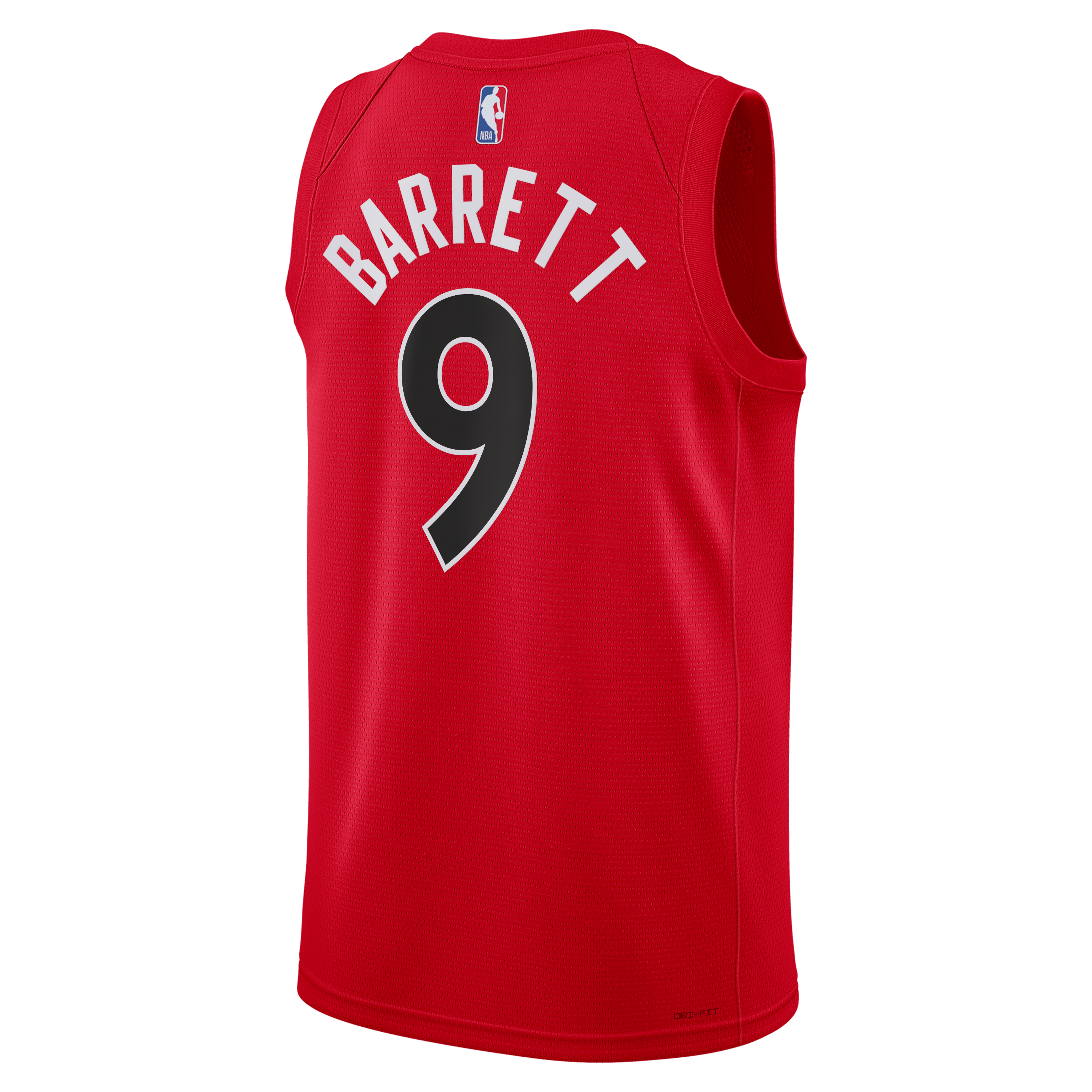 Toronto Raptors Nike Icon Edition Swingman Jersey - Red - RJ Barrett - Unisex