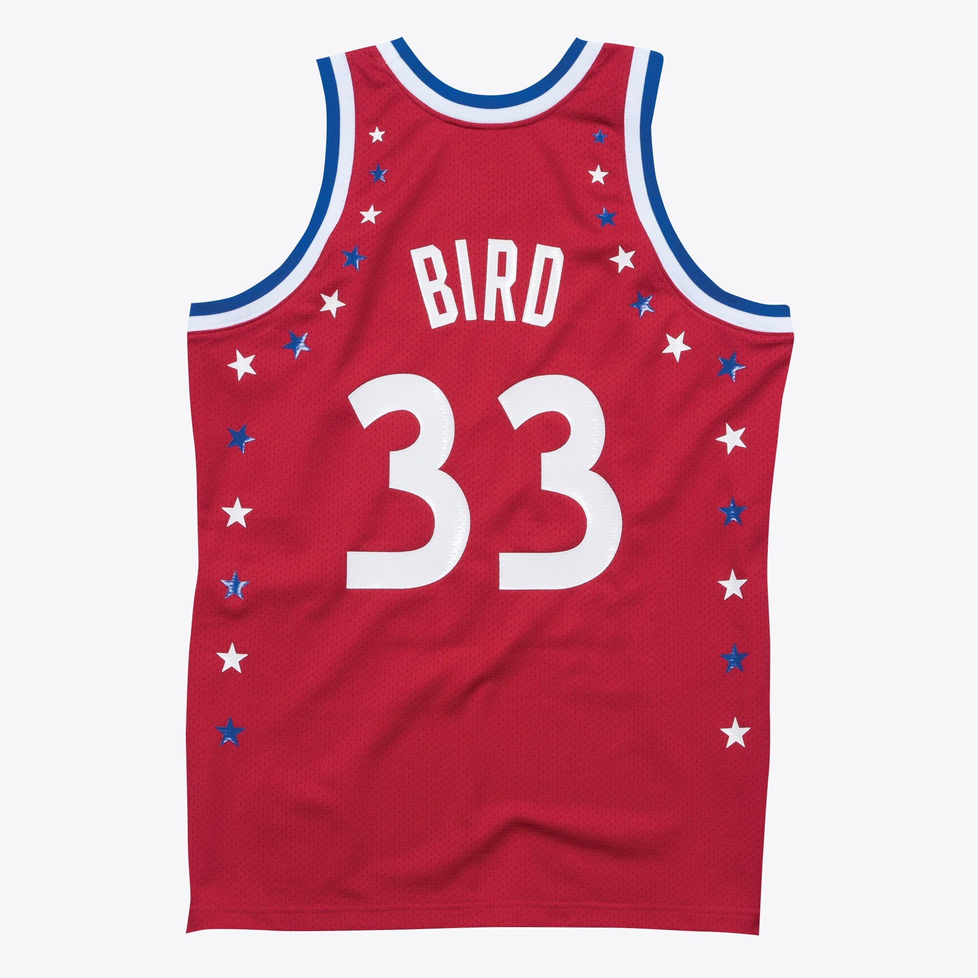 NBA All-Star East Mitchell & Ness Larry Bird Authentic All-Star Jersey - Scarlett - Men's