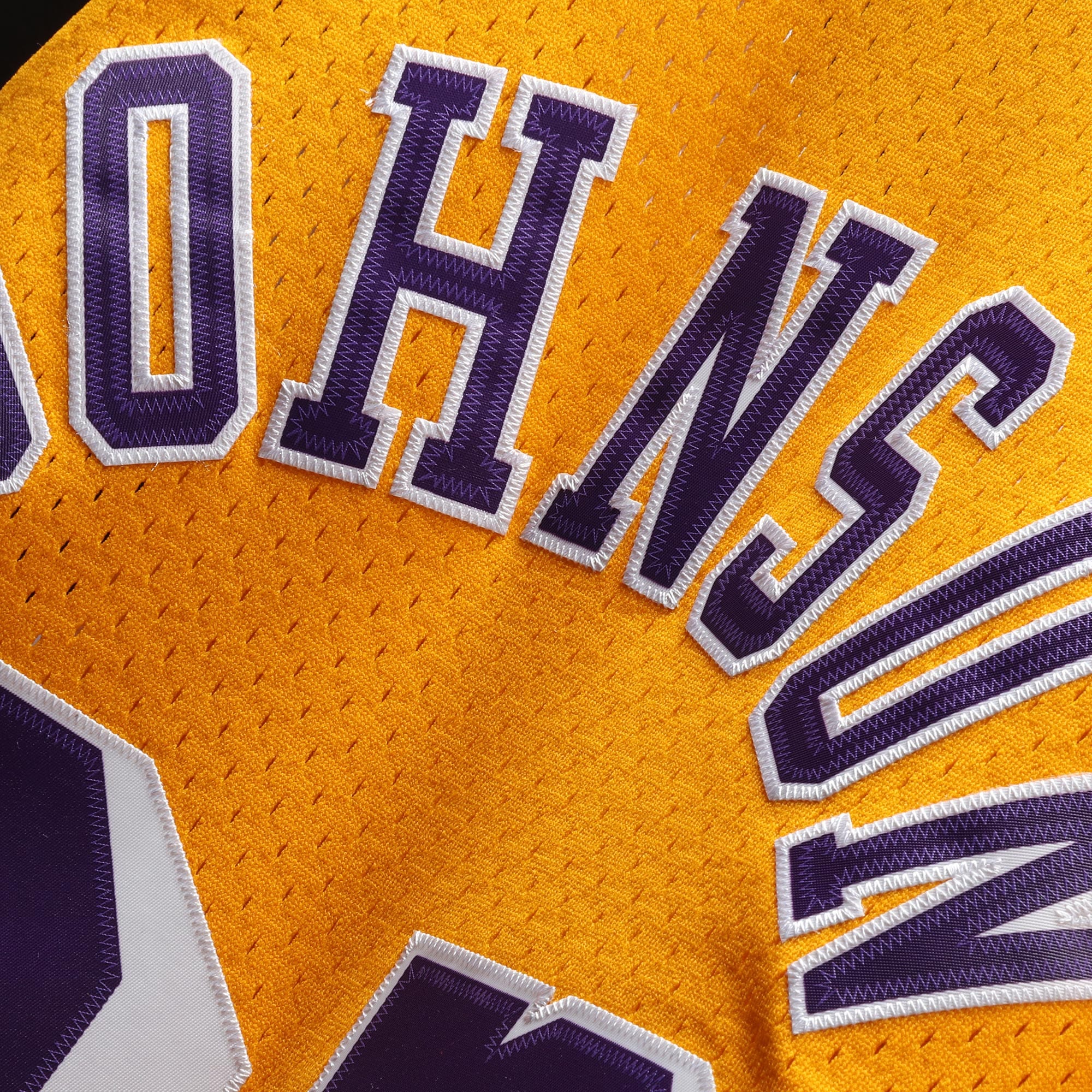 Los Angeles Lakers Mitchell & Ness Magic Johnson 1984-85 Hardwood Classics Swingman Jersey - Gold - Men's