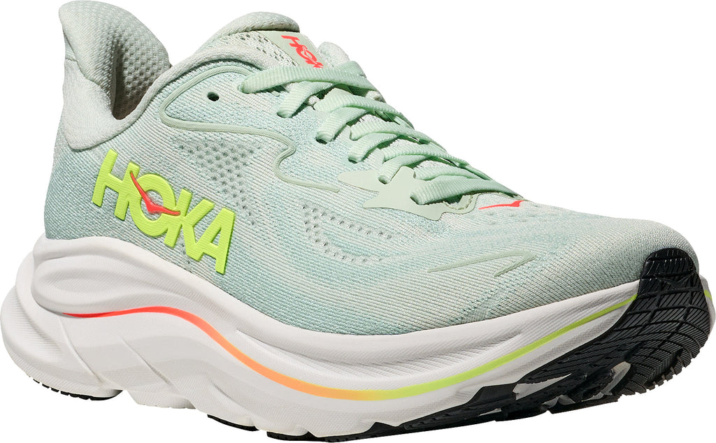Hoka Clifton 10 Women's Running Shoes - Green | Running & Training