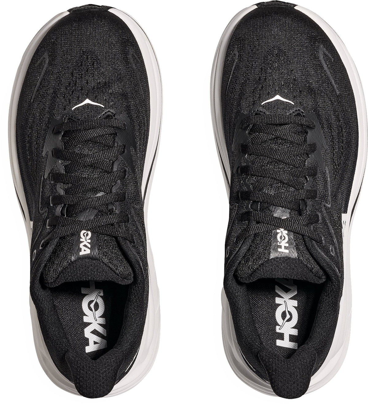 Hoka Clifton 10 WIDE FIT Men's Running Shoes - Black | Running & Training