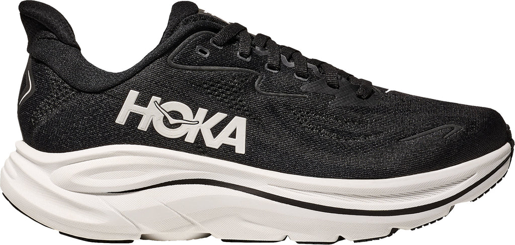 Hoka Clifton 10 WIDE FIT Women's Running Shoes - Black | Running & Training