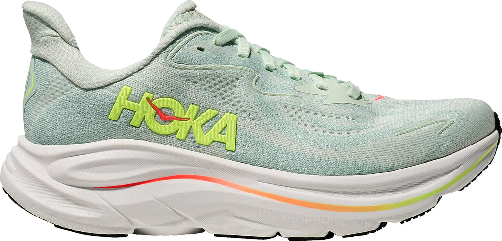 Hoka Clifton 10 WIDE FIT Women's Running Shoes - Green | Running & Training