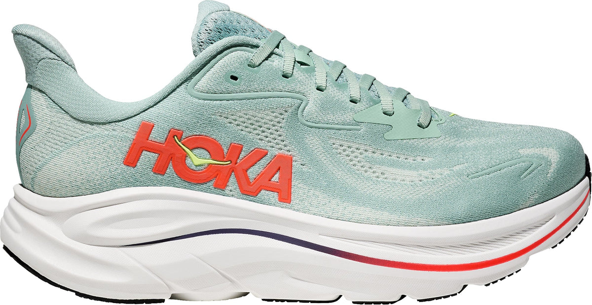 Hoka Clifton 10 WIDE FIT Men's Running Shoes - Green | Running & Training