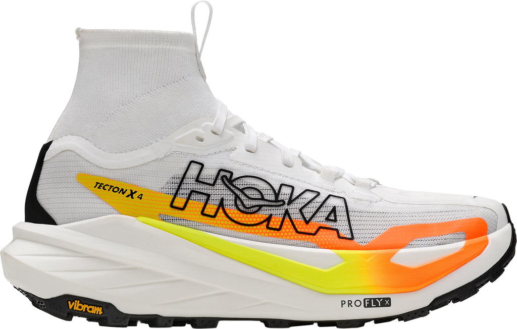 Hoka Tecton X 4 Women's Trail Running Shoes - White | Trail Running