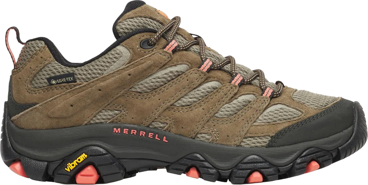 Merrell Moab 3 WIDE FIT GORE-TEX Women's Walking Shoes - Green | Outdoor Performance