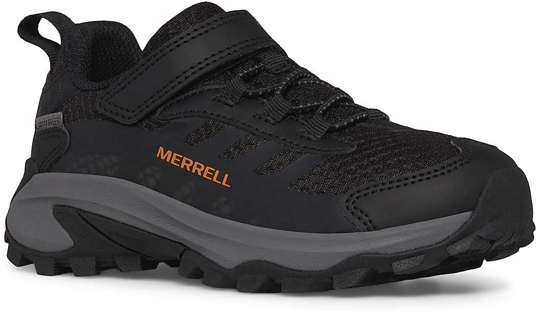 Merrell Moab Speed 2 A/ C Waterproof Childrens Walking Shoes - Black | Outdoor Performance