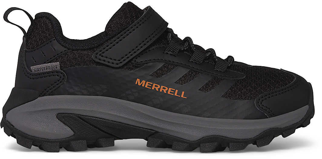 Merrell Moab Speed 2 A/ C Waterproof Childrens Walking Shoes - Black | Outdoor Performance