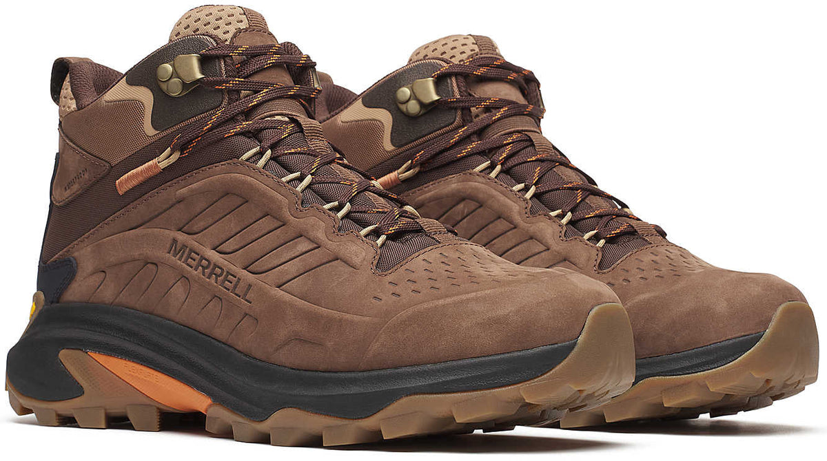 Merrell Moab Speed 2 Leather Mid Waterproof Men's Walking Boots - Brown | Outdoor Performance