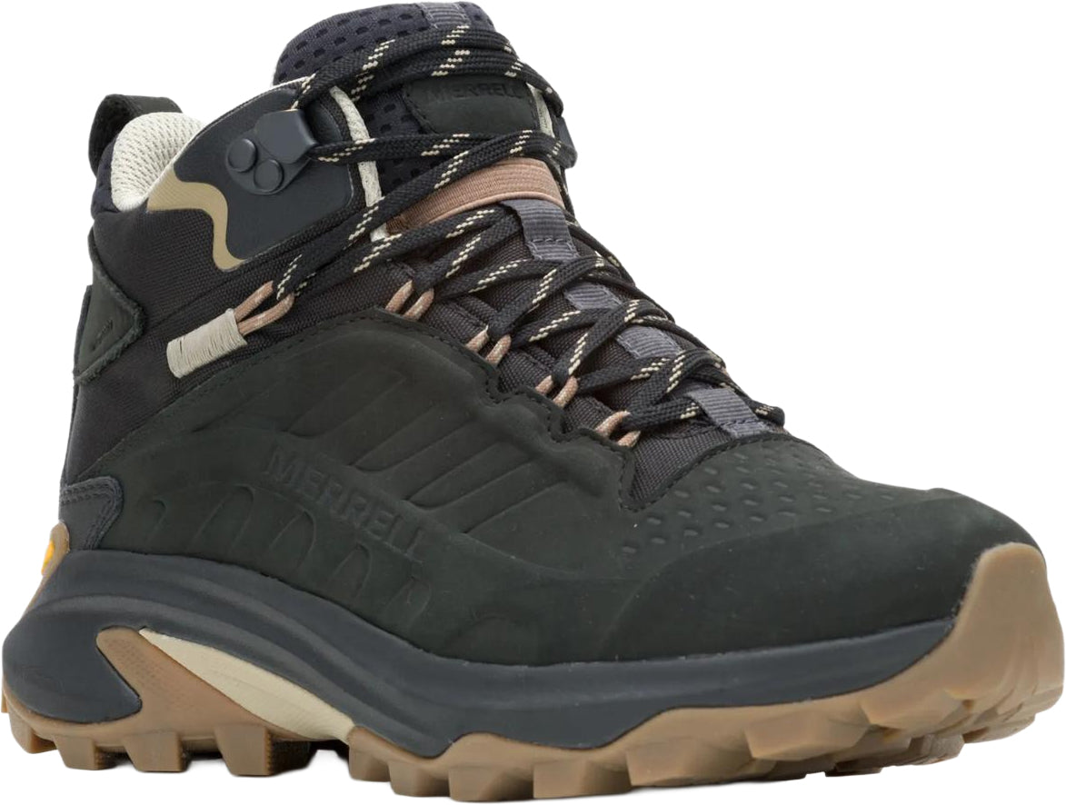 Merrell Moab Speed 2 Leather Mid Waterproof Women's Walking Boots - Black | Outdoor Performance