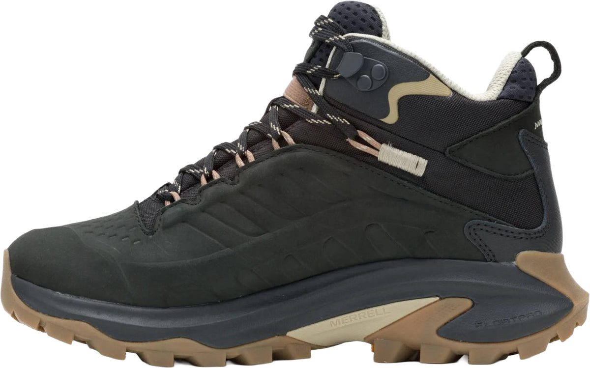 Merrell Moab Speed 2 Leather Mid Waterproof Women's Walking Boots - Black | Outdoor Performance
