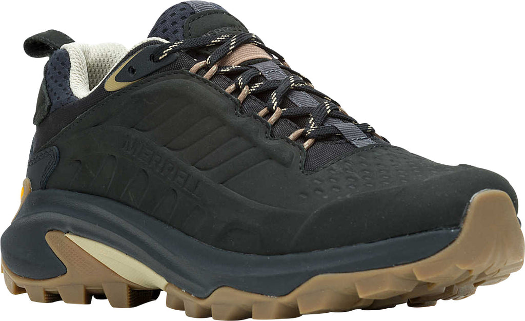 Merrell Moab Speed 2 Leather Waterproof Women's Walking Shoes - Black | Outdoor Performance