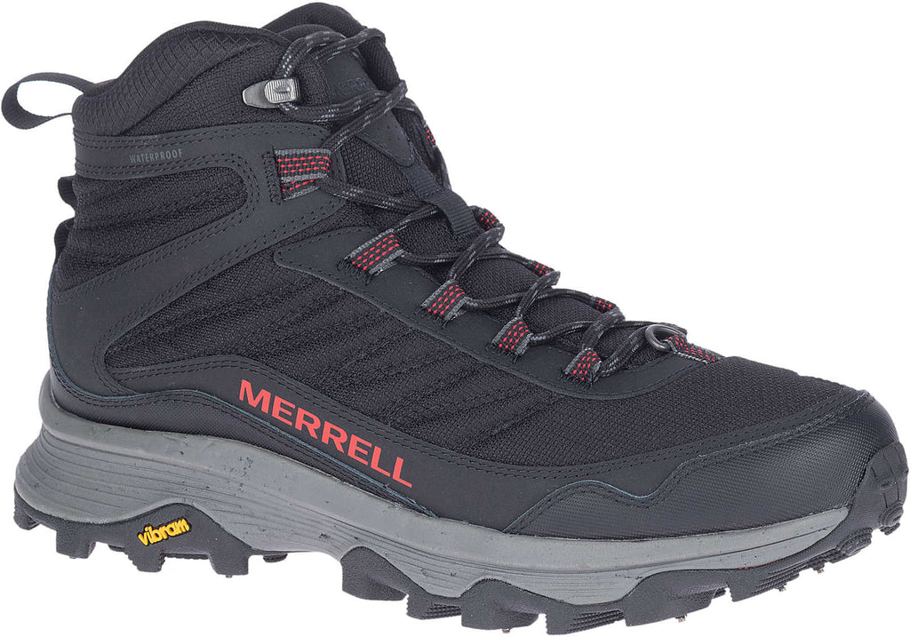 Merrell Moab Speed Thermo Spike Mid Waterproof Men's Walking Boots - Black | Outdoor Performance