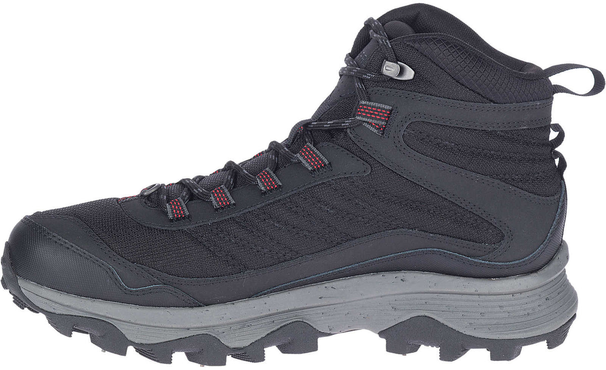 Merrell Moab Speed Thermo Spike Mid Waterproof Men's Walking Boots - Black | Outdoor Performance