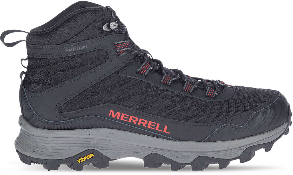 Merrell Moab Speed Thermo Spike Mid Waterproof Men's Walking Boots - Black | Outdoor Performance