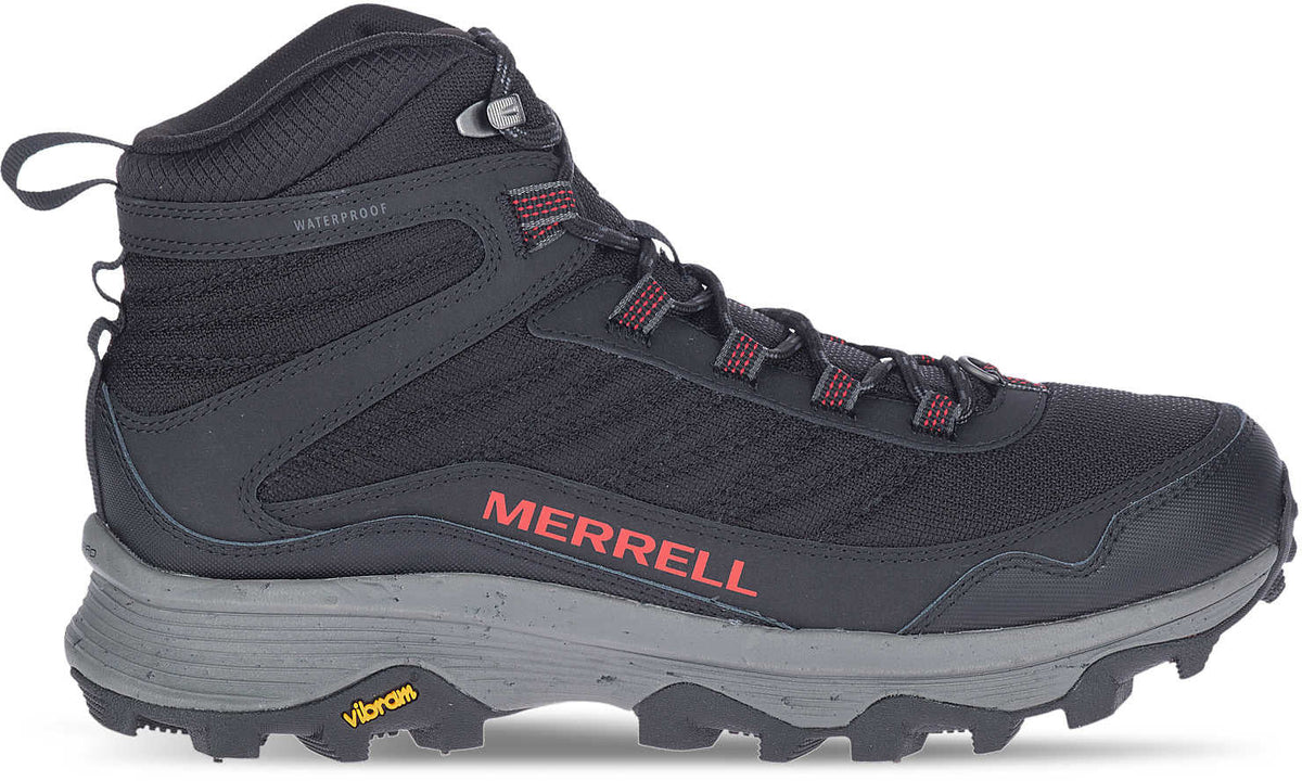 Merrell Moab Speed Thermo Spike Mid Waterproof Men's Walking Boots - Black | Outdoor Performance