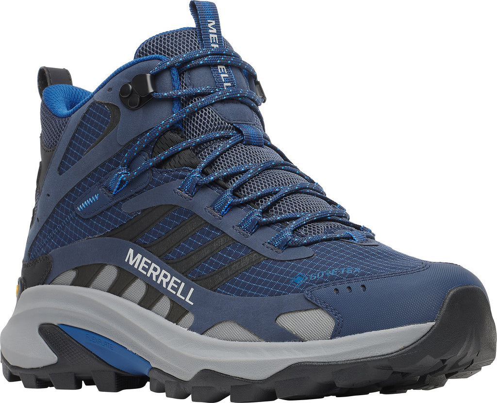 Merrell Moab Speed 2 Mid GORE-TEX Men's Walking Boots - Blue | Outdoor Performance