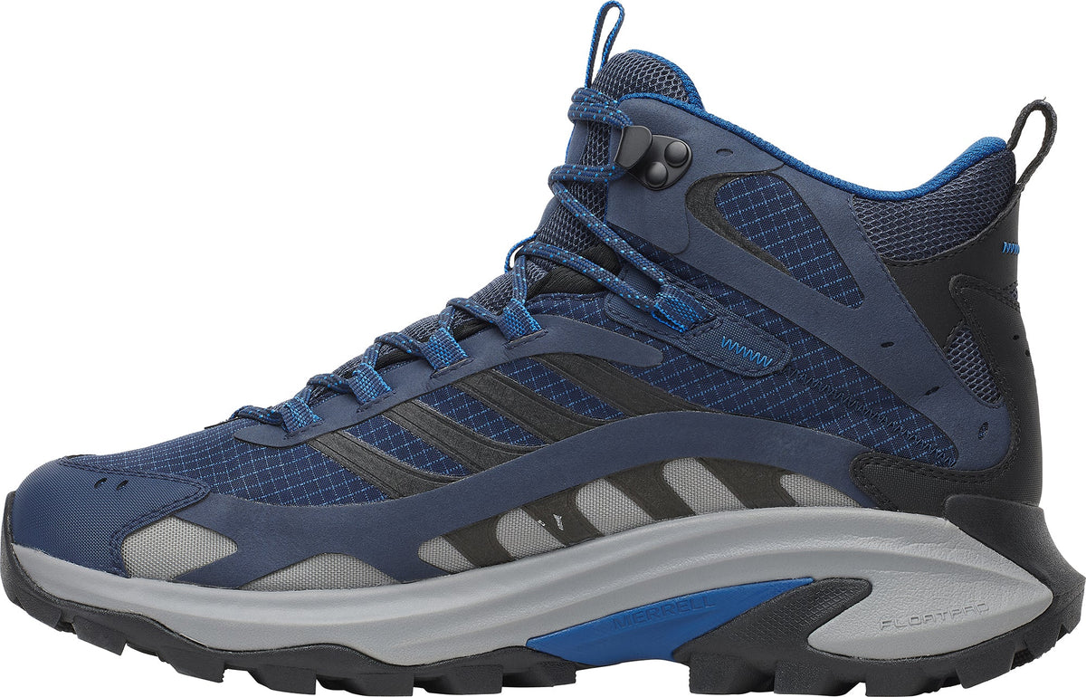 Merrell Moab Speed 2 Mid GORE-TEX Men's Walking Boots - Blue | Outdoor Performance