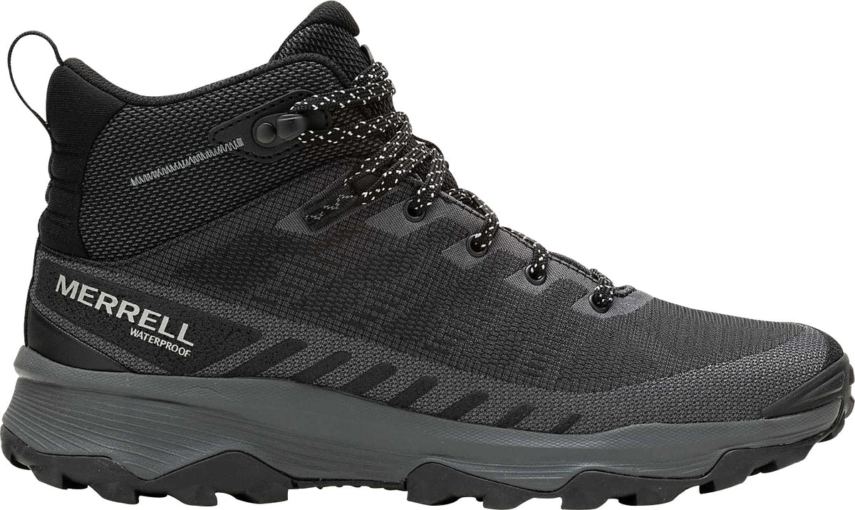 Merrell Speed Eco Mid Waterproof Men's Walking Boots - Black | Outdoor Performance