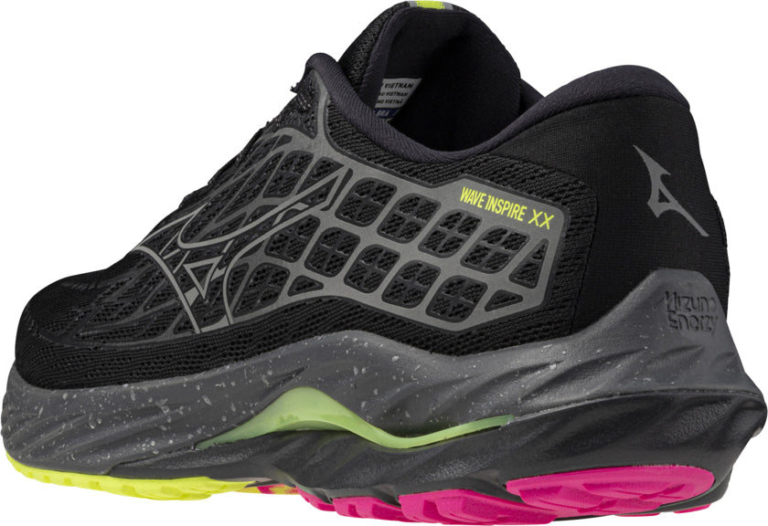 Mizuno Wave Inspire 20 Running Shoes - Black | Running & Training