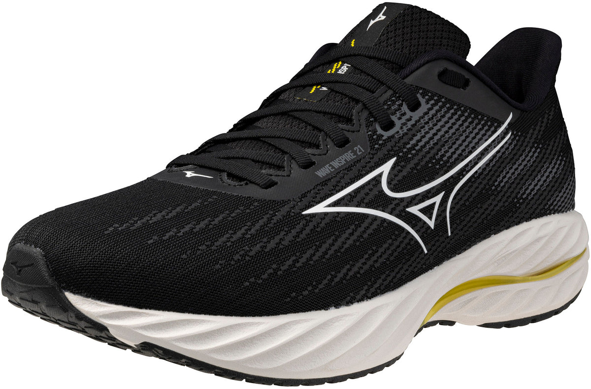 Mizuno Wave Inspire 21 WIDE FIT (2E) Men's Running Shoes - Black | Running & Training