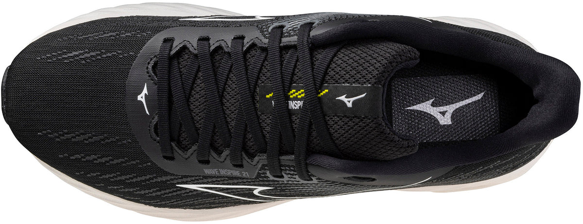 Mizuno Wave Inspire 21 WIDE FIT (2E) Men's Running Shoes - Black | Running & Training