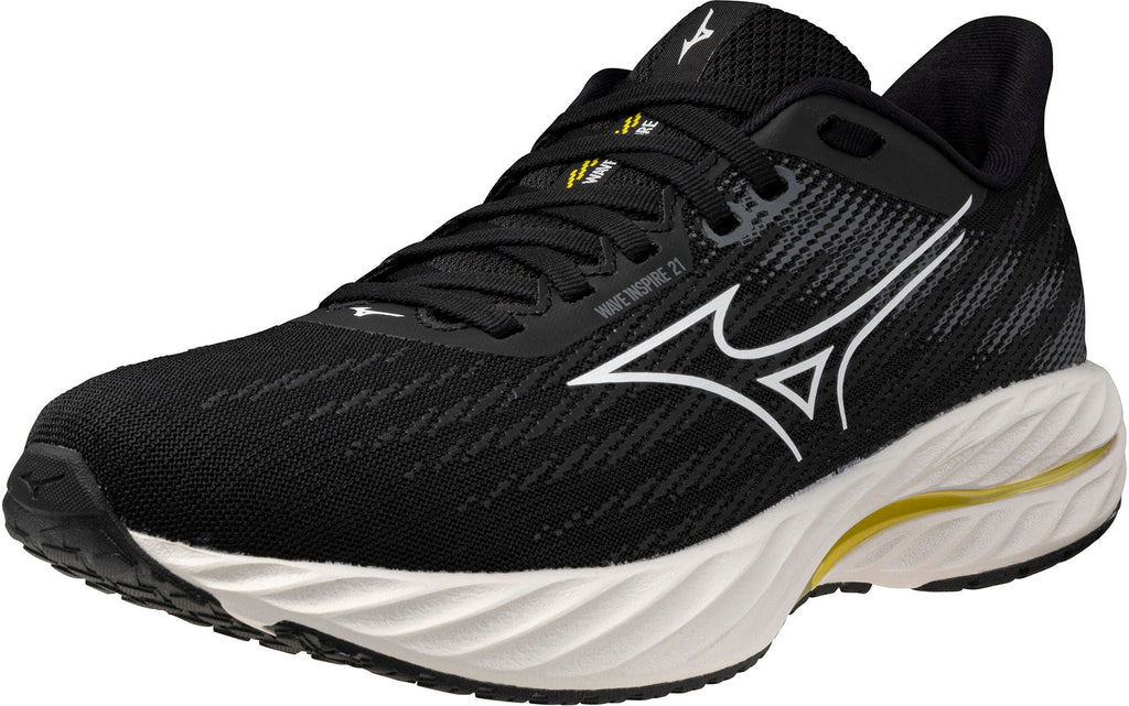 Mizuno Wave Inspire 21 WIDE FIT (D) Women's Running Shoes - Black | Running & Training
