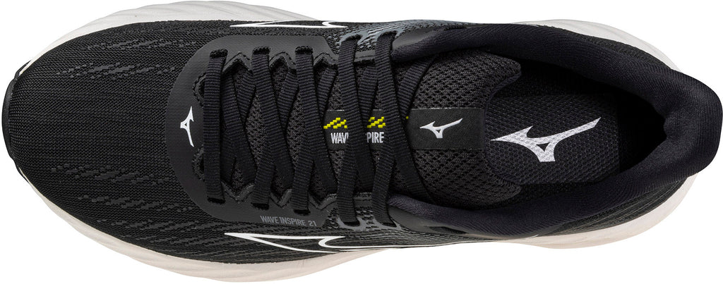 Mizuno Wave Inspire 21 WIDE FIT (D) Women's Running Shoes - Black | Running & Training