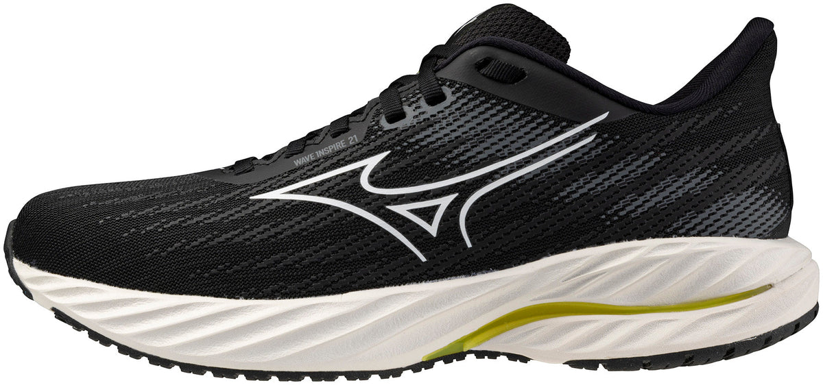 Mizuno Wave Inspire 21 WIDE FIT (D) Women's Running Shoes - Black | Running & Training